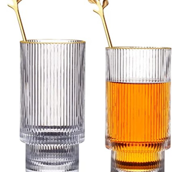 Drinking Glasses with Coffee Spoon (2pc Set) - Picture 4 of 4